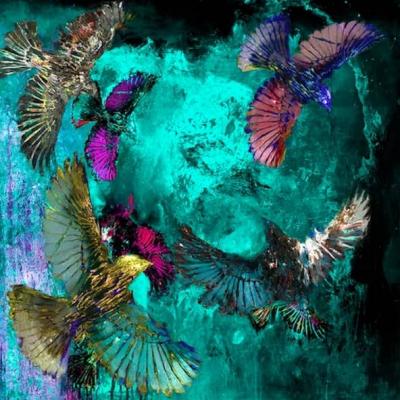 Birds on flight by Gail Catlin