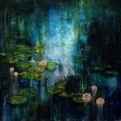Waterlilies after lockdown by Vanessa Berlein
